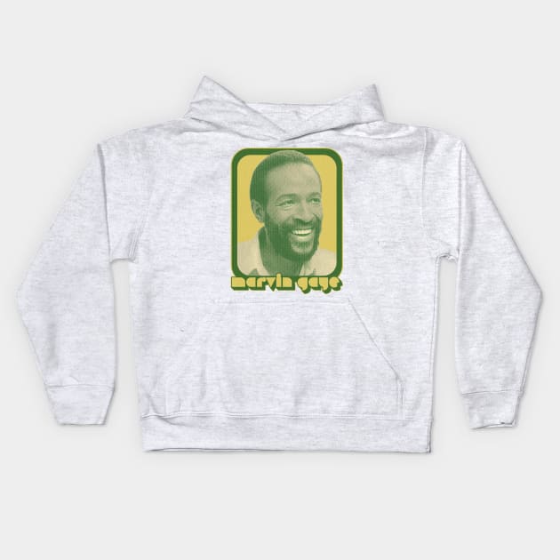 Marvin Gaye / 70s Retro Style Original Design Kids Hoodie by DankFutura